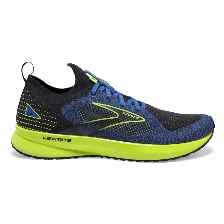 Brooks Levitate StealthFit 5 Energy-Return Road Running Shoes - Men's - India Ink/Blue/Nightlife (57